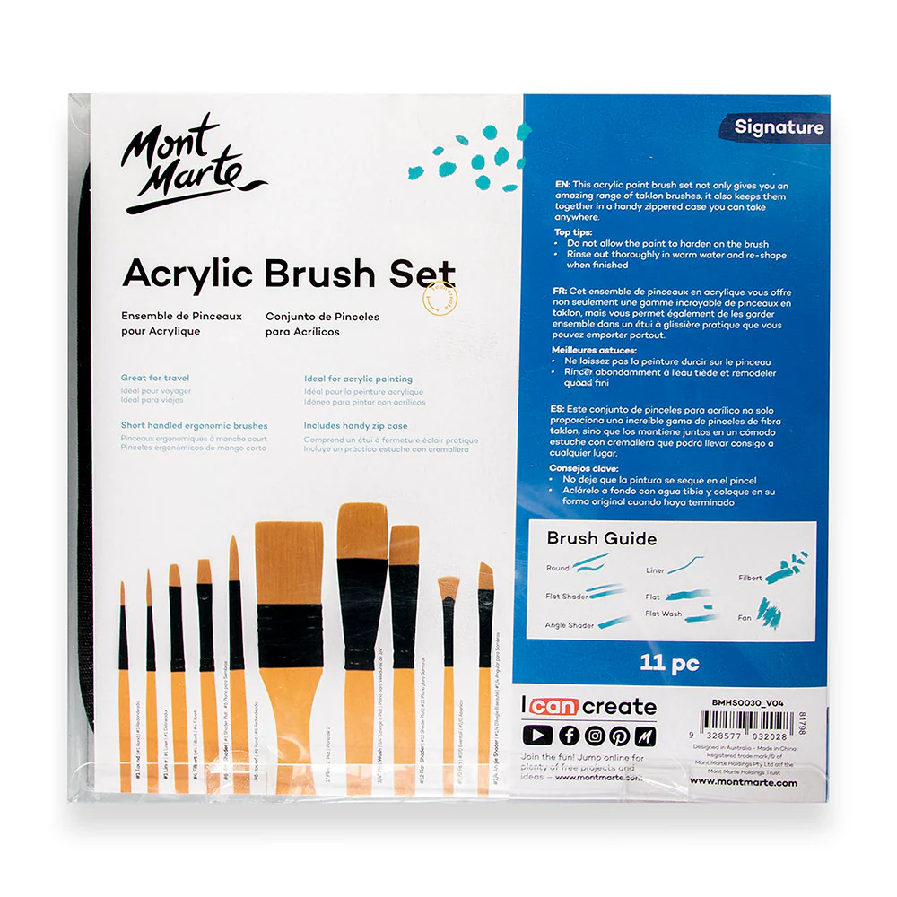Acrylic Brush Set Signature 11pc - Image 4