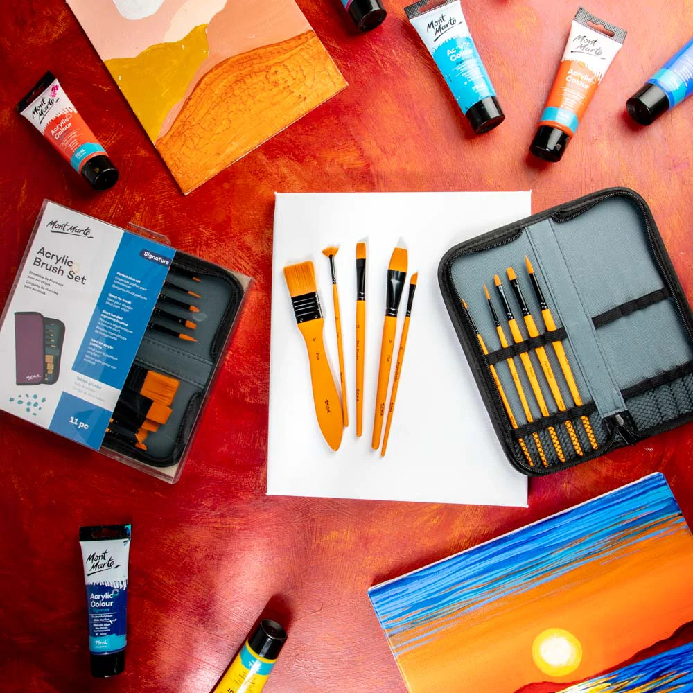 Acrylic Brush Set Signature 11pc - Image 8