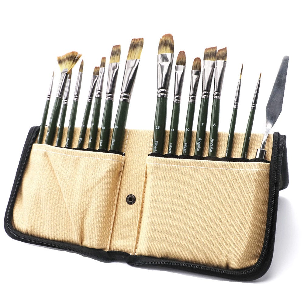Brush Set with Easel Wallet Signature 17pc - Image 5