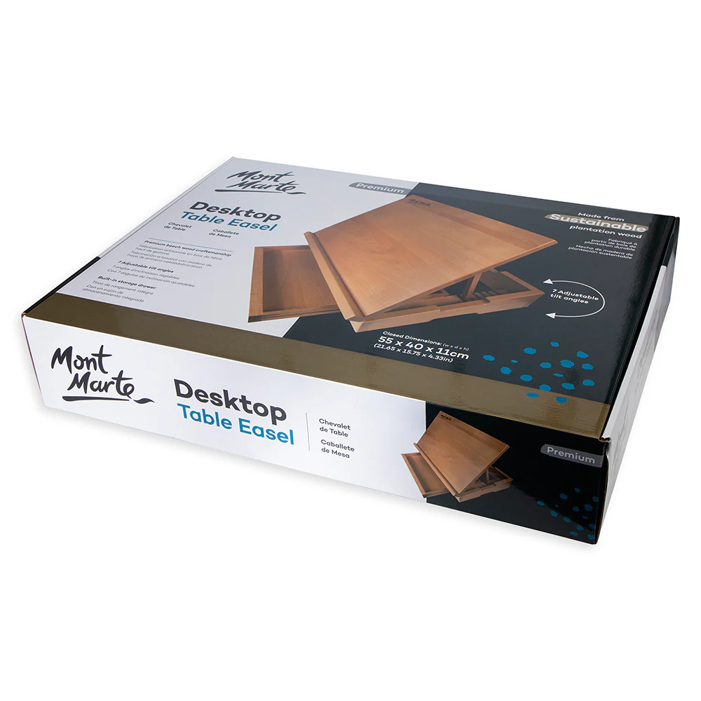 Desktop Table Easel Beech Wood - Image 3