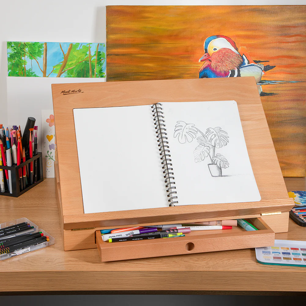 Desktop Table Easel Beech Wood - Image 9