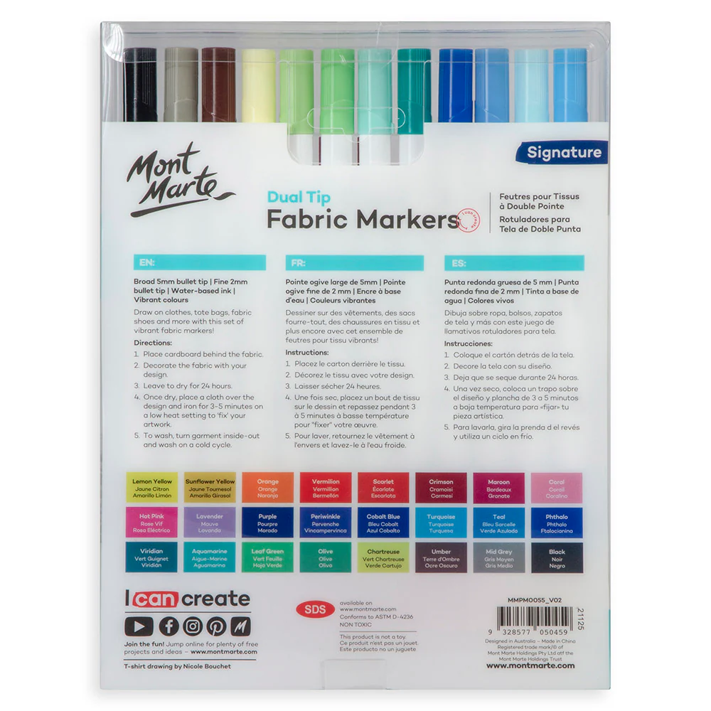 Dual Tip Fabric Markers Signature 24pc - Image 4
