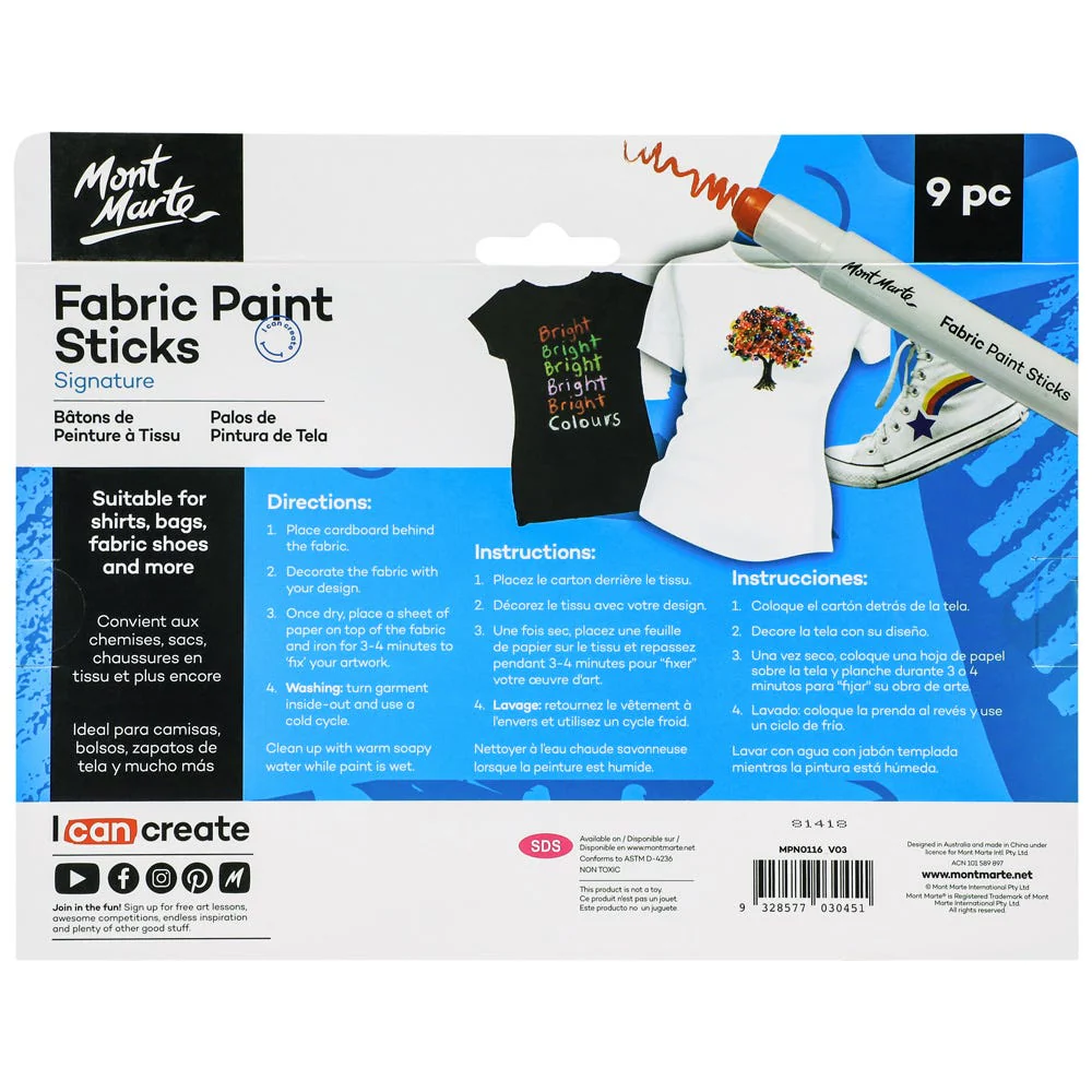 Fabric Paint Sticks Signature 9pc - Image 4