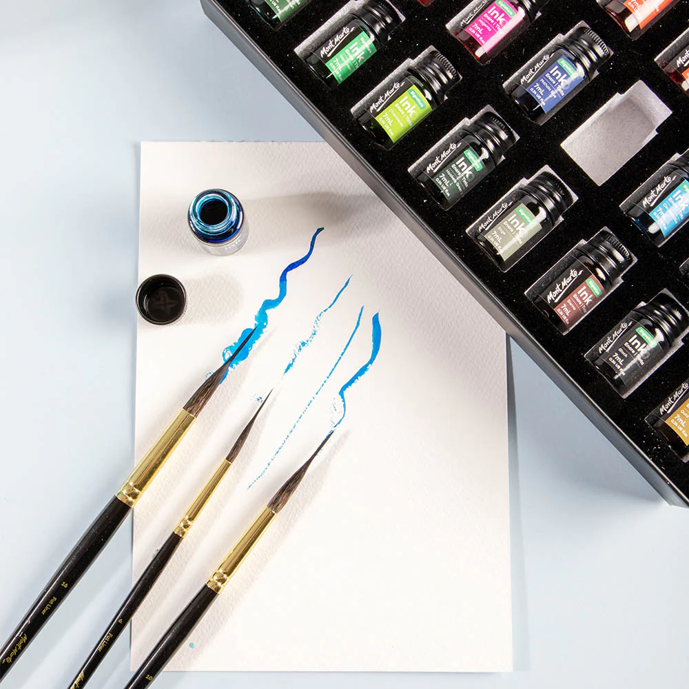 Fat Liner Brush Set Premium Taklon/Squirrel 16, 10, 6 - Image 6