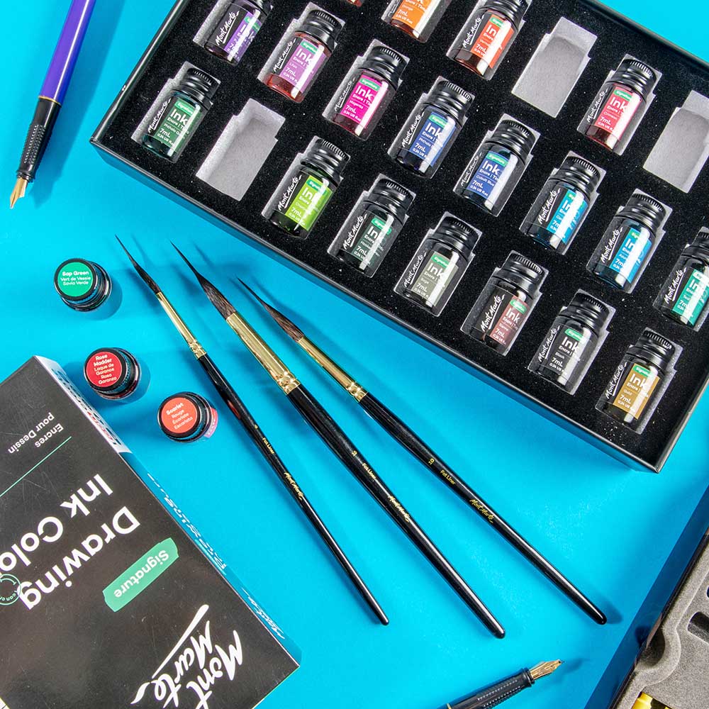 Fat Liner Brush Set Premium Taklon/Squirrel 16, 10, 6 - Image 8