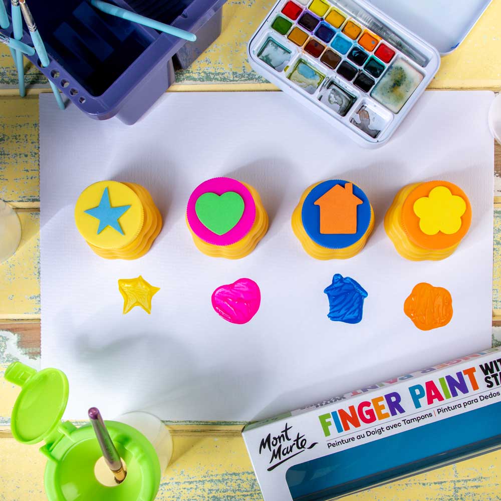 Finger Paints With Stamps 4pc - Image 10