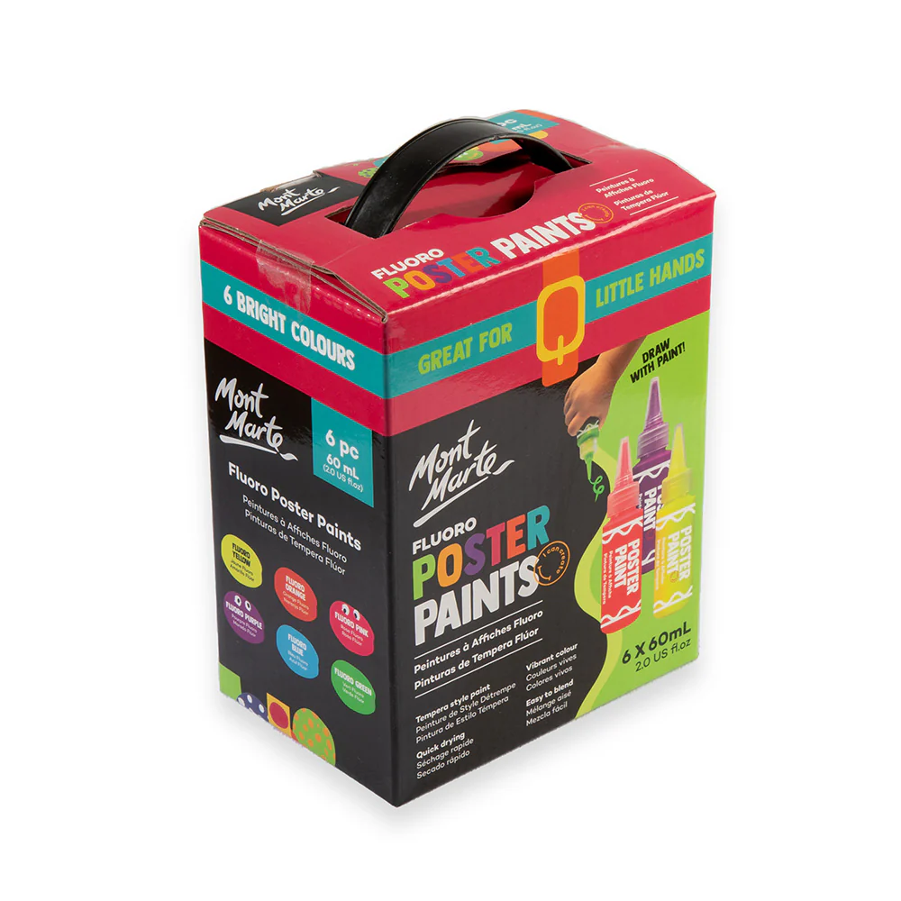 Fluoro Poster Paints 6pc x 60ml - Image 3