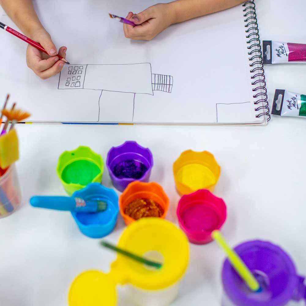 Glitter Paint 75ml - Light Blue - Image 5