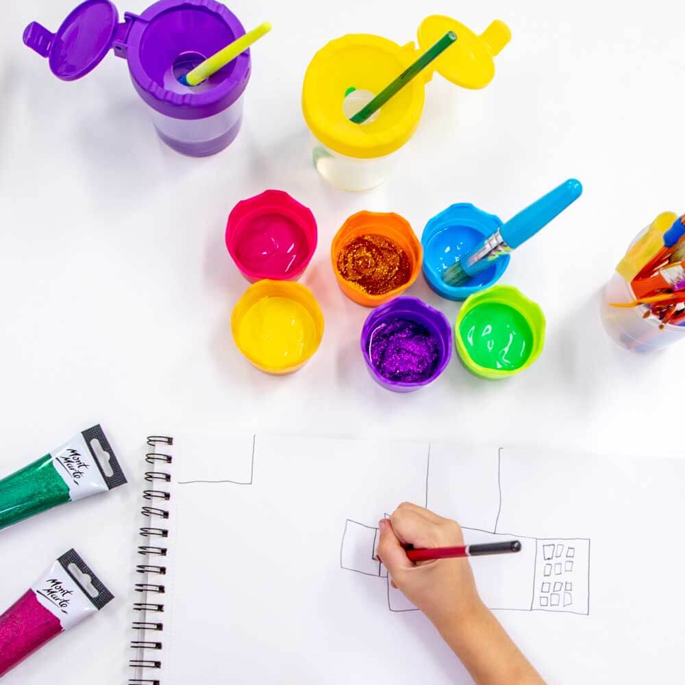 Glitter Paint 75ml - Turquoise - Image 6