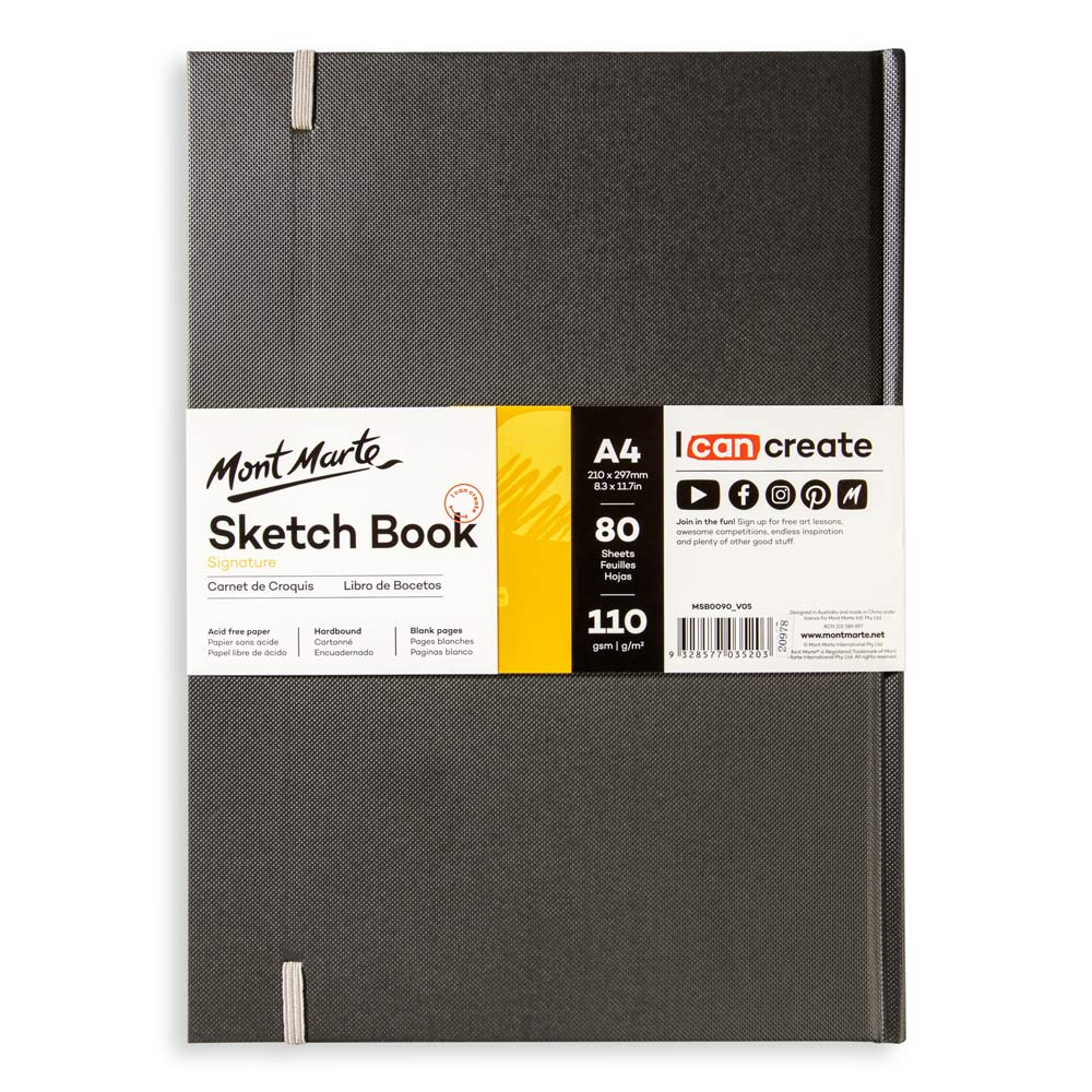 Hardbound Sketch Book Signature 110gsm A4 - Image 3