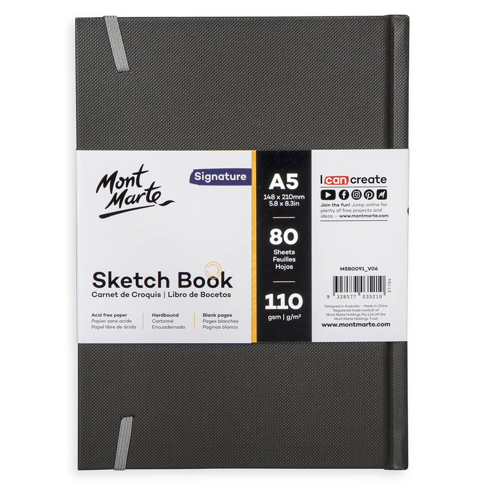 Hardbound Sketch Book Signature 110gsm A5 - Image 4