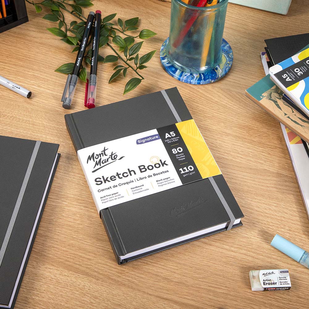 Hardbound Sketch Book Signature 110gsm A5 - Image 9