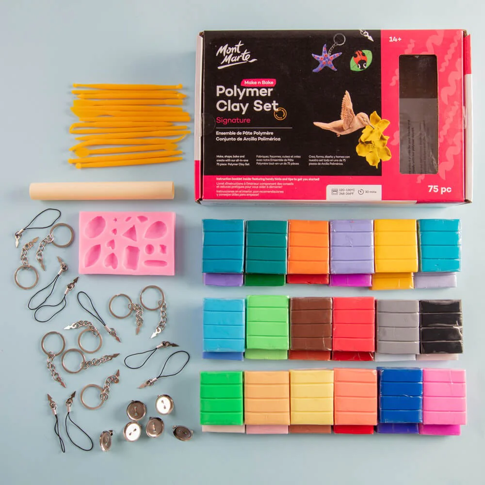 Make n Bake Polymer Clay Set Signature 75pc - Image 3