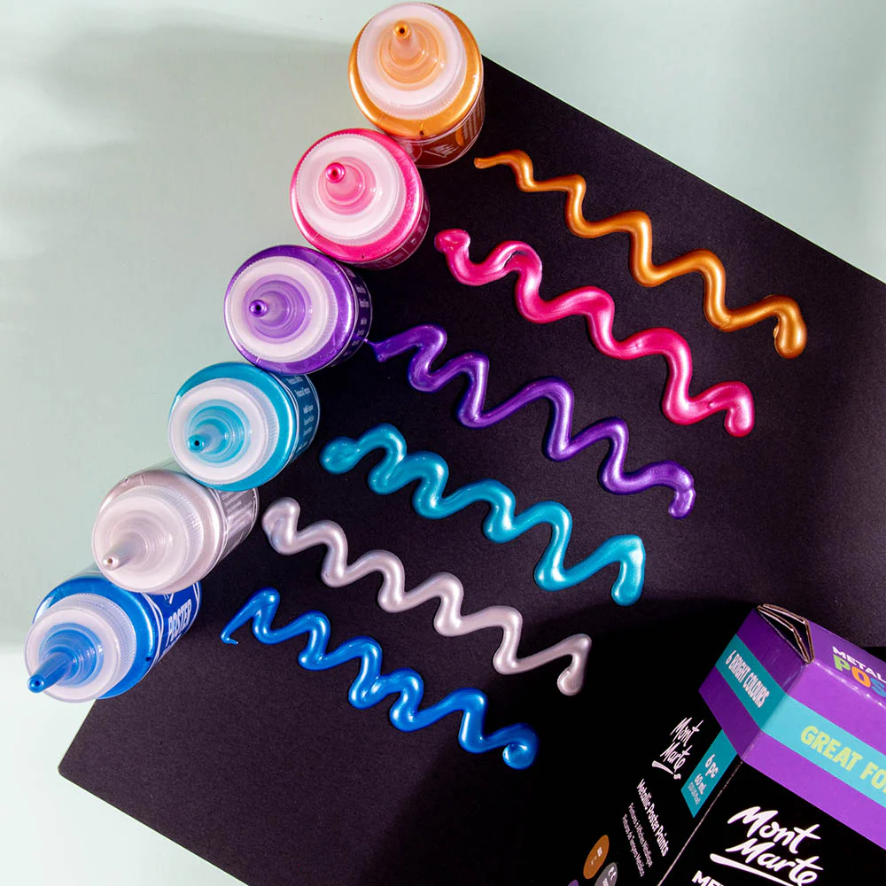 Metallic Poster Paints 6pc x 60ml - Image 5