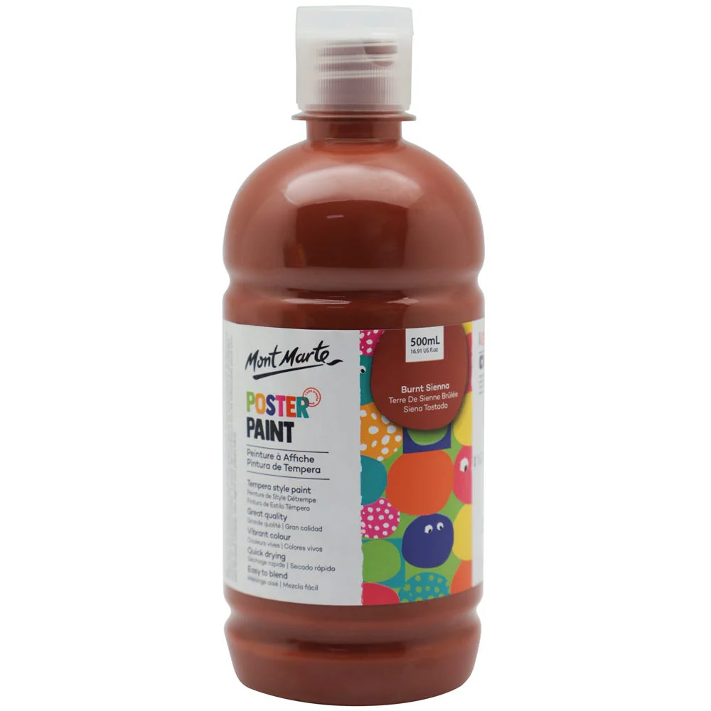 Poster Paint 500ml - Burnt Sienna - Image 7