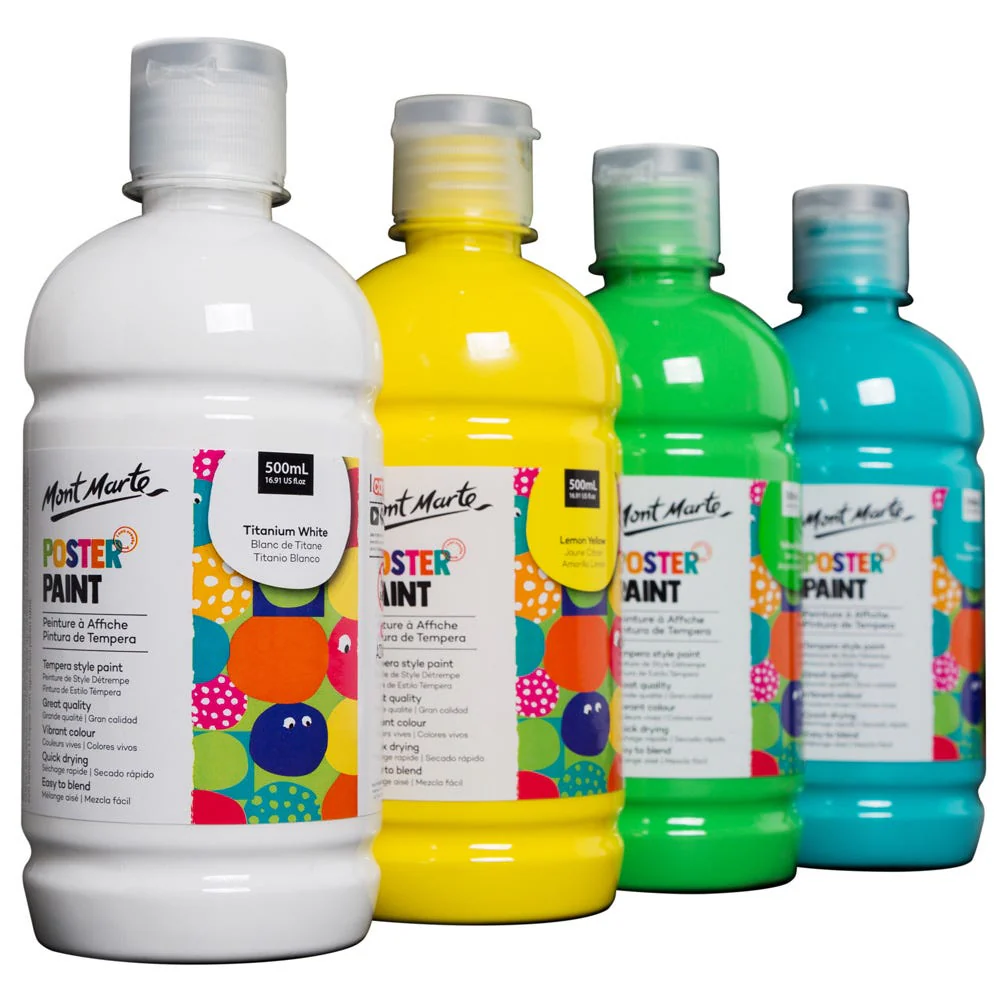 Poster Paint 500ml - Lamp Black - Image 3