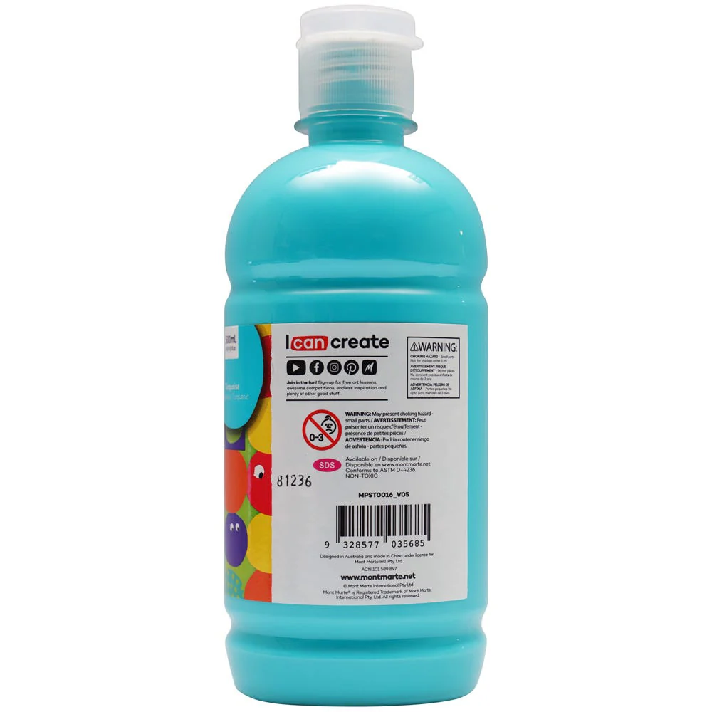Poster Paint 500ml - Turquoise - Image 7