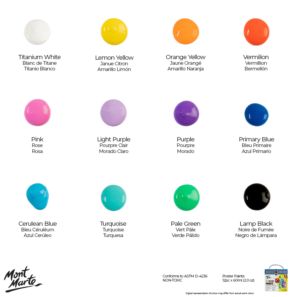 Poster Paints 12pc x 60ml - Image 11