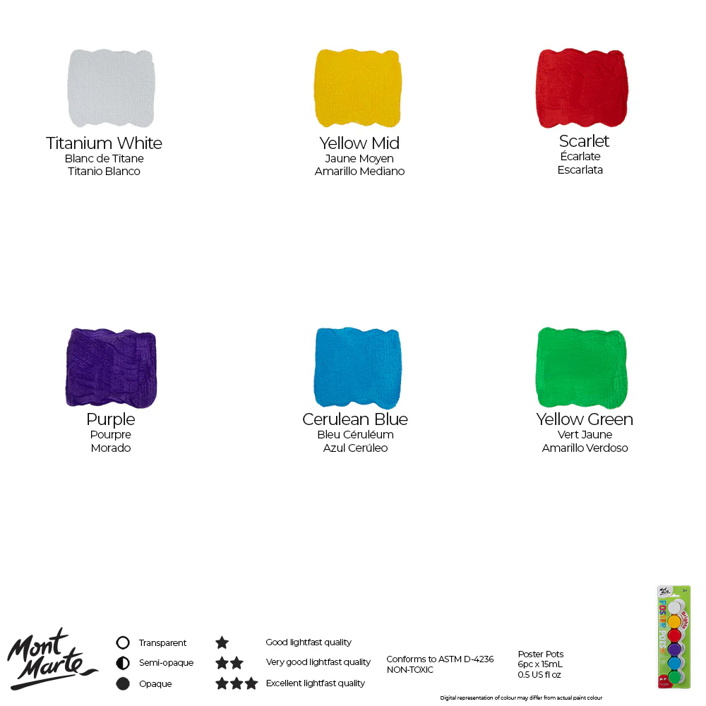 Poster Pots 6pc x 15ml - Brights - Image 8