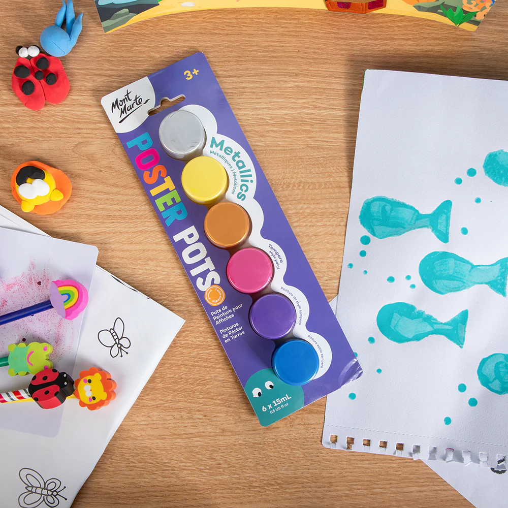 Poster Pots 6pc x 15ml - Metallics - Image 5