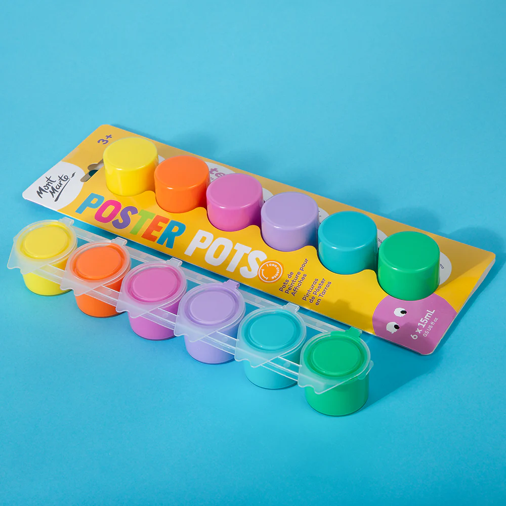 Poster Pots 6pc x 15ml - Pastels - Image 3