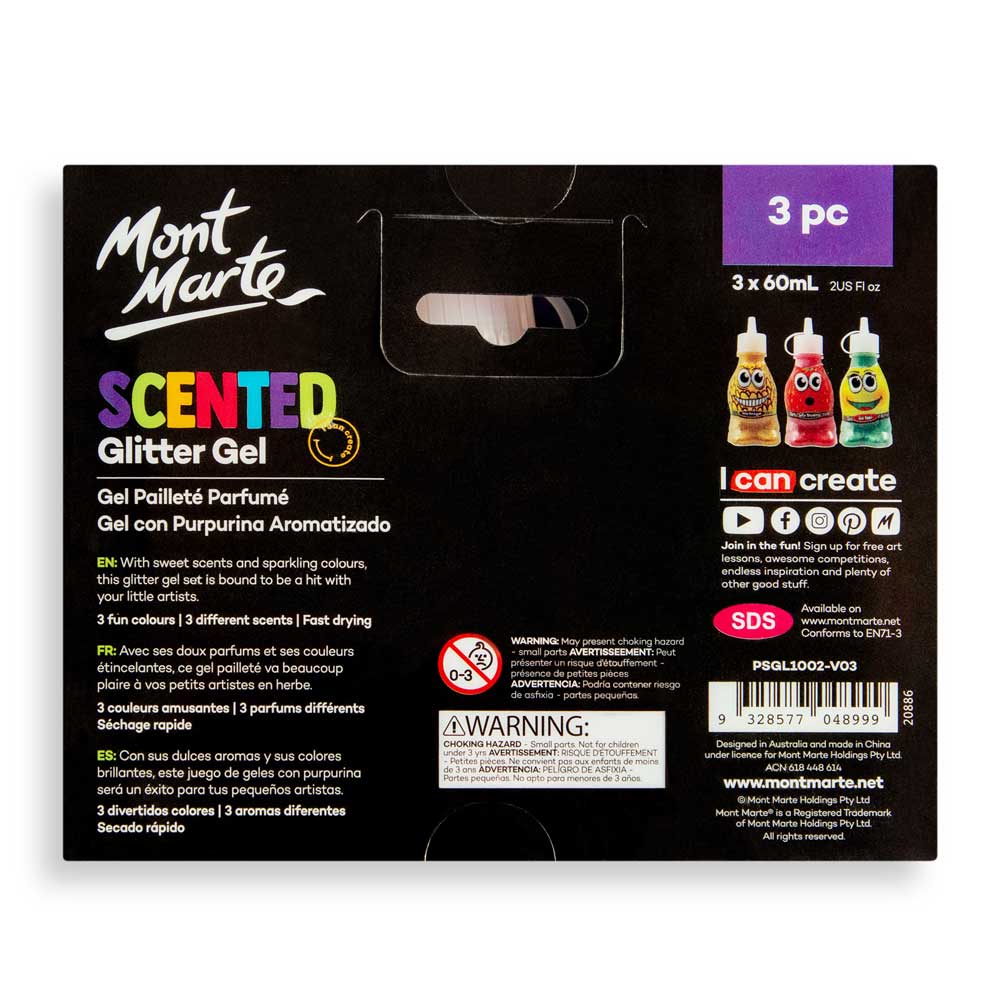 Scented Glitter Gel 3pc x 60ml - Image 4