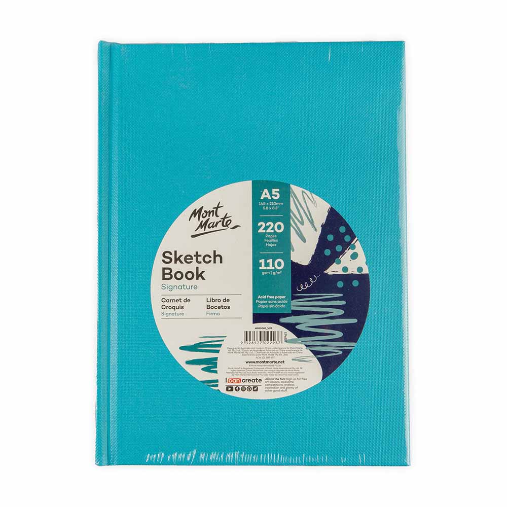 Sketch Book Signature A5 220 Pages 110gsm - Blue - Image 10