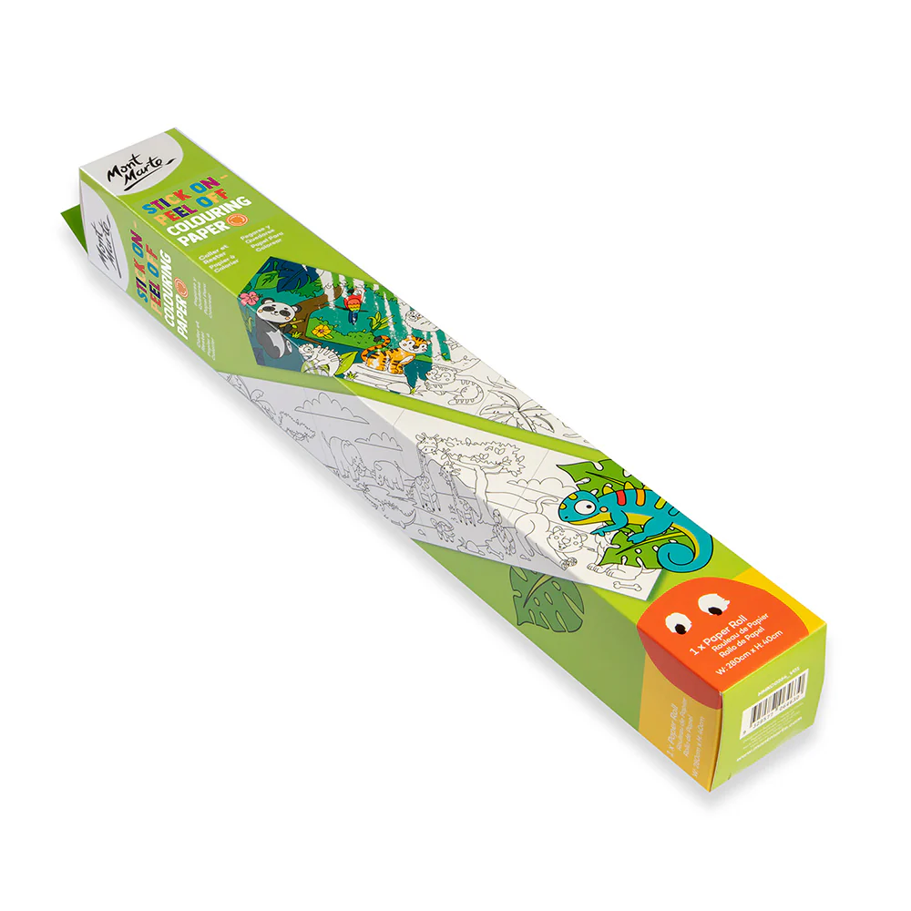 Stick On Peel Off Colouring Paper - Jungle Safari - Image 3