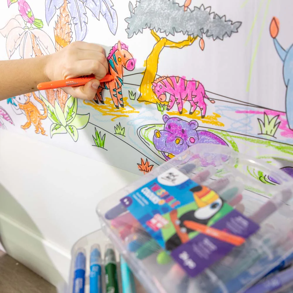 Stick On Peel Off Colouring Paper - Jungle Safari - Image 6