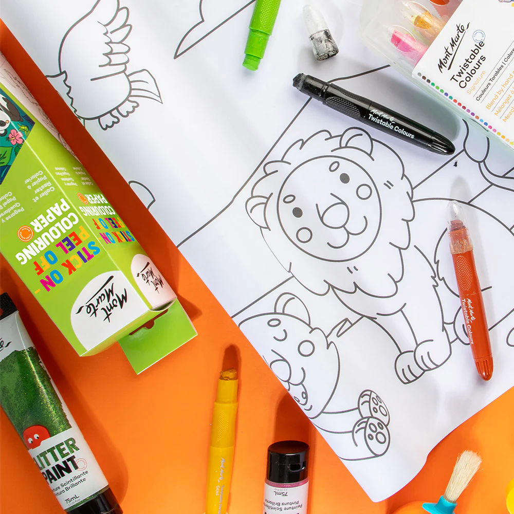 Stick On Peel Off Colouring Paper - Jungle Safari - Image 8