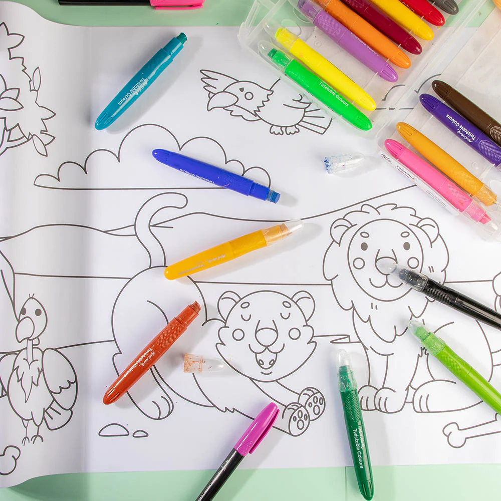 Stick On Peel Off Colouring Paper - Jungle Safari - Image 9