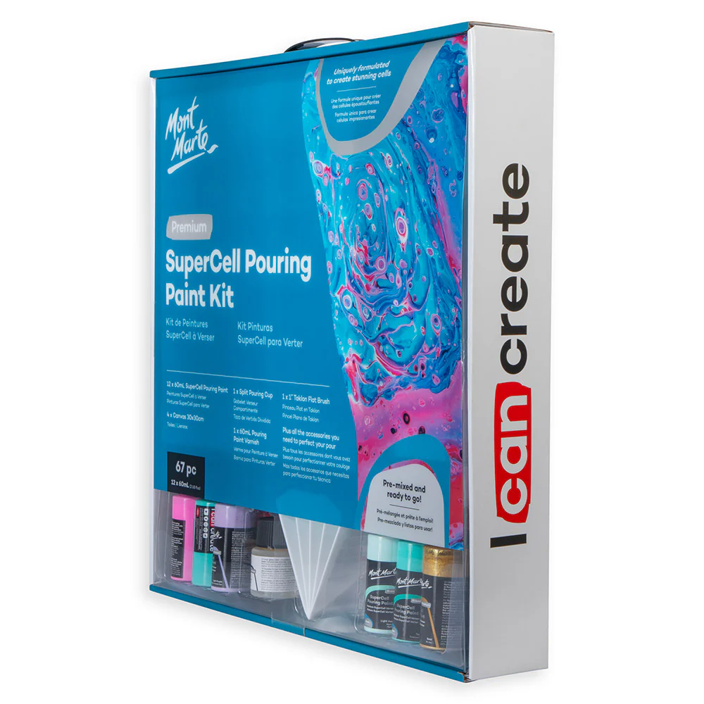 SuperCell Pouring Paint Kit Premium 67pc - Image 3