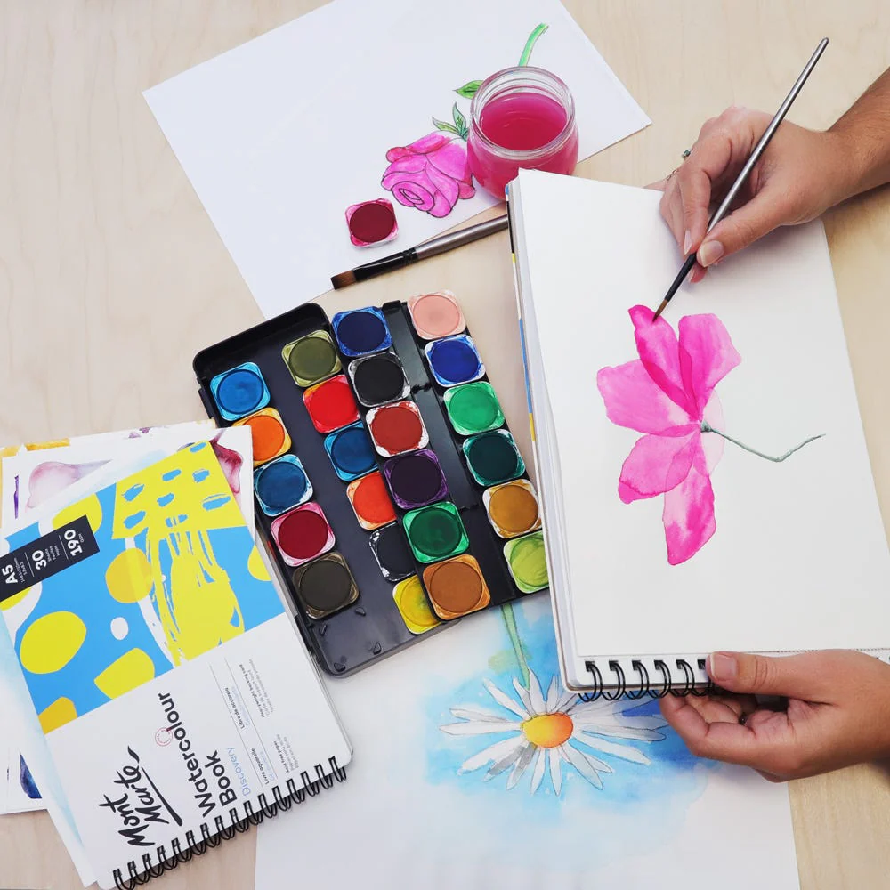 Watercolour Book Discovery A4 (8.3 x 11.7in) 30 Sheets 190gsm - Image 5