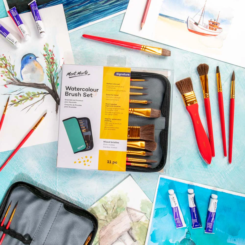 Watercolour Brush Set Signature 11pc - Image 8