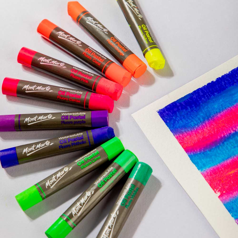 Watersoluble Fluoro Oil Pastels Signature 12pc - Image 3